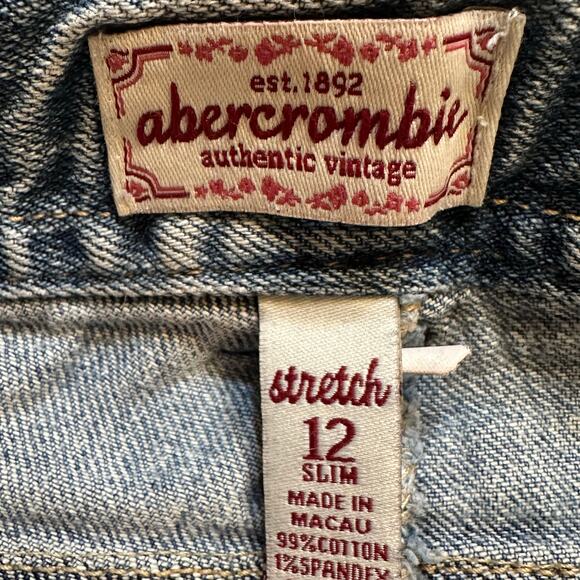 Abercrombie Flare Jeans sz 12 SLIM Girl's Flare Leg Jeans - Picture 2 of 9